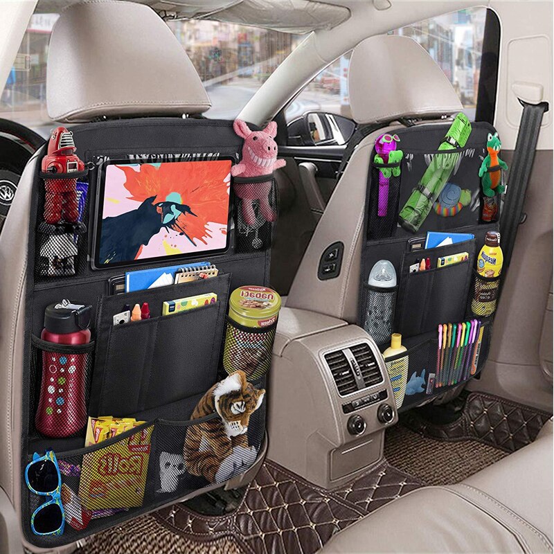Convenient Car Seat Back Organizer Multi-Pocket Storage Bag Box Case Car storage bag Tablet Holder Storage Organizer