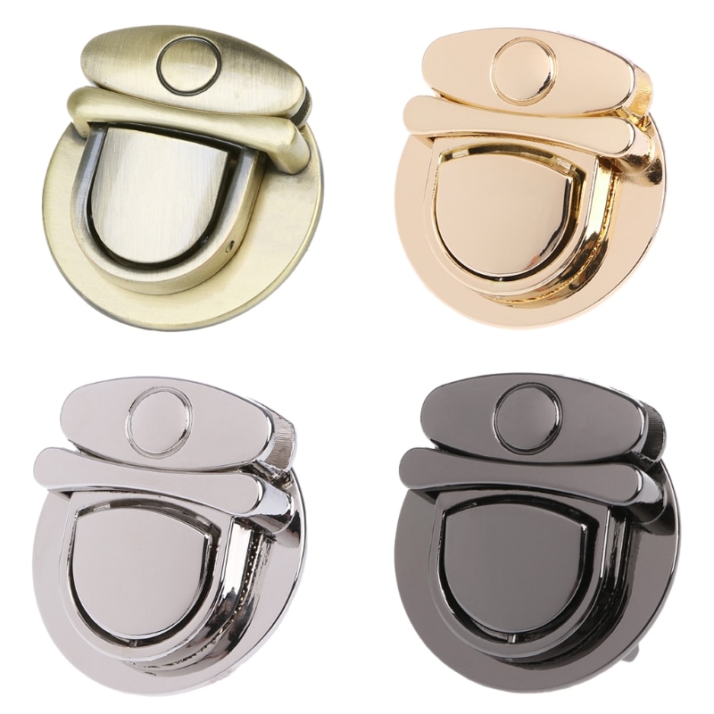 THINKTHENDO Buckle Twist Lock Hardware For Bag Shoulder Handbag DIY Craft Turn Locks Clasp