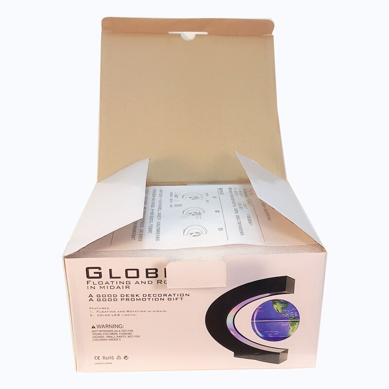 Decoration Magnetic Levitation Floating Globe World Map 3 inch anti gravity globe LED Light Christmas children novelty Xmas