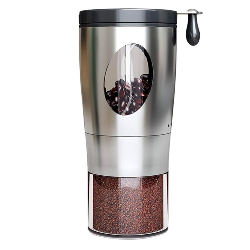Hand-Cranked Coffee Grinder with Folding Handle Stainless Steel Coffee Grinder