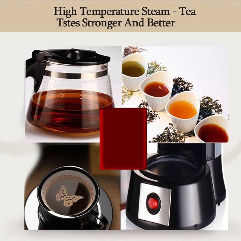 800W Upgraded Tea Machine S1008 Pu'er Black Tea Brewed Tea Automatic Glass Electric Tea Set Tea Stove 1.2L