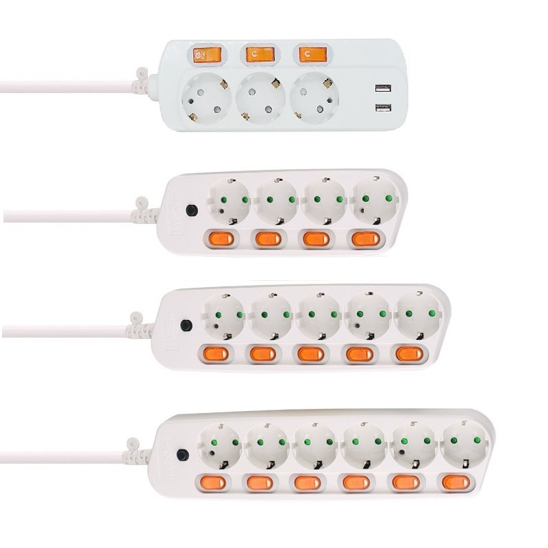 Multiprise Protection contre les surtensions prise ue prise électrique amovible bornier
