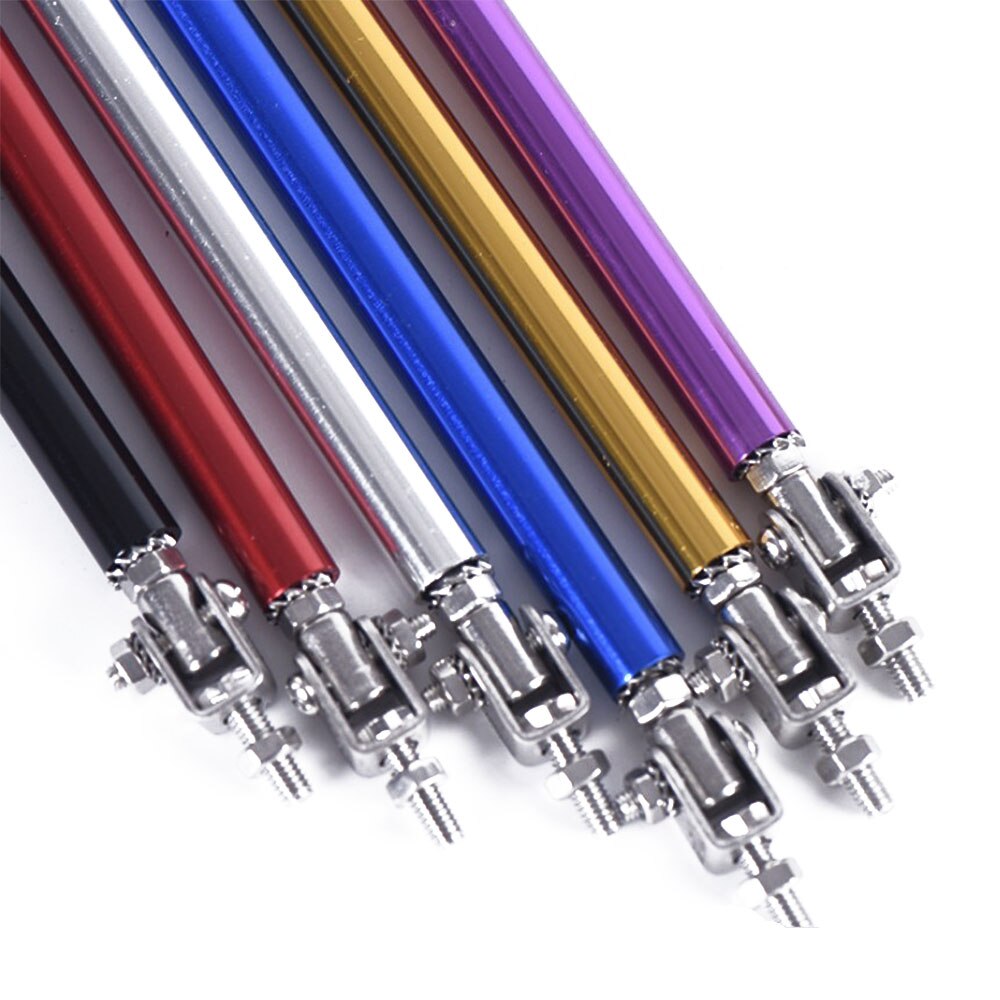 20cm Front Bumper Lip Splitter Rod Strut Tie Bar Support Kit