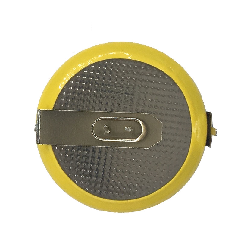 2 STKS/PARTIJ LIR2032 2032 3.6 V Oplaadbare Batterij Lithiumbatterij Met Soldeervoeten