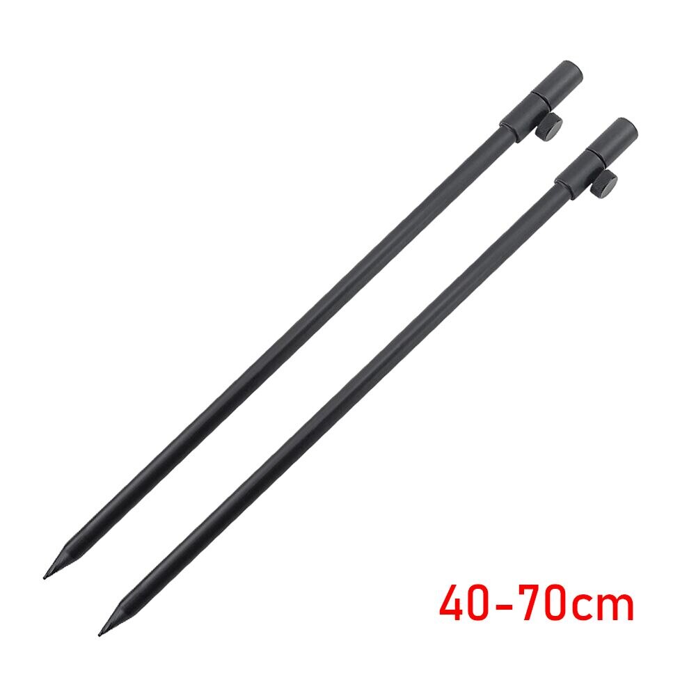 2 st aluminium karp fiske bank pinnar karp fiske spö pod teleskopisk diameter 12mm