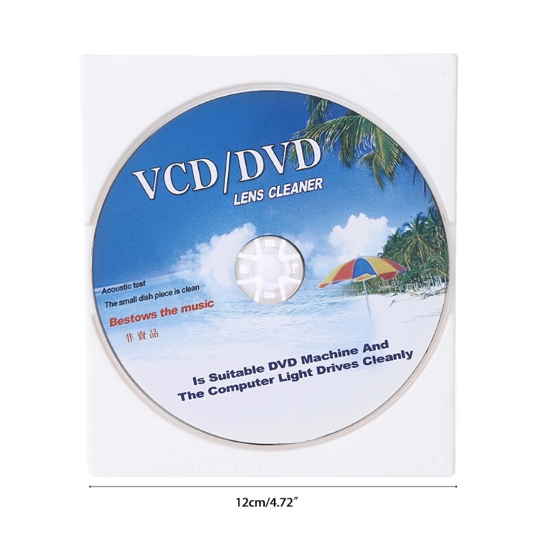 Universal Vedio Cleaning Supplies Lens Clean Disc Kit for Record Player DVD Disc Dust Dirt Removal Fluid 95AF