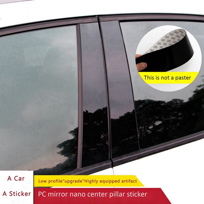Auto Venster Middenstijl Window Pillar Sticker Decoratie Geschikt Voor Toyota Corolla