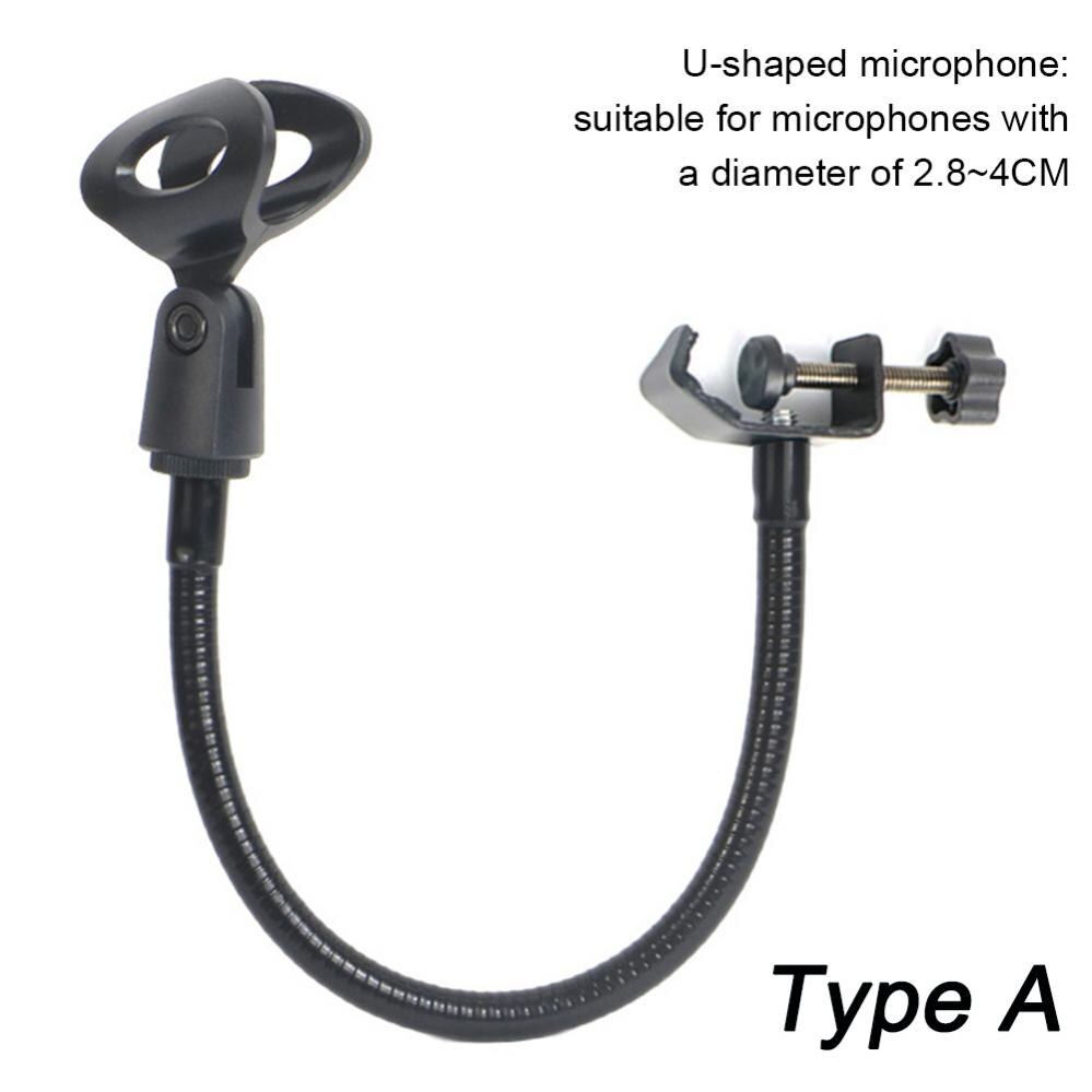 Universal Microphone Mobile Phone Tablet Stand Bracket HolderS Hose Adjustable Clip Shockproof Frame Tripod Accessories: Type-A