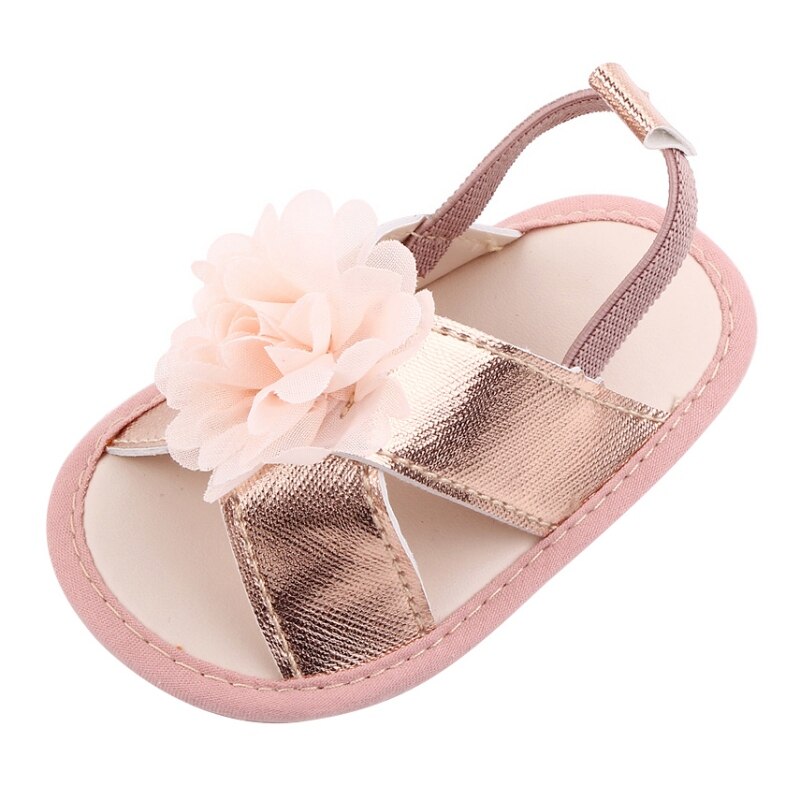 Bobora Summer Flower scarpe basse scarpe da spiaggia primi camminatori sandali per bambina suola morbida per neonato: P / 0-6 mesi