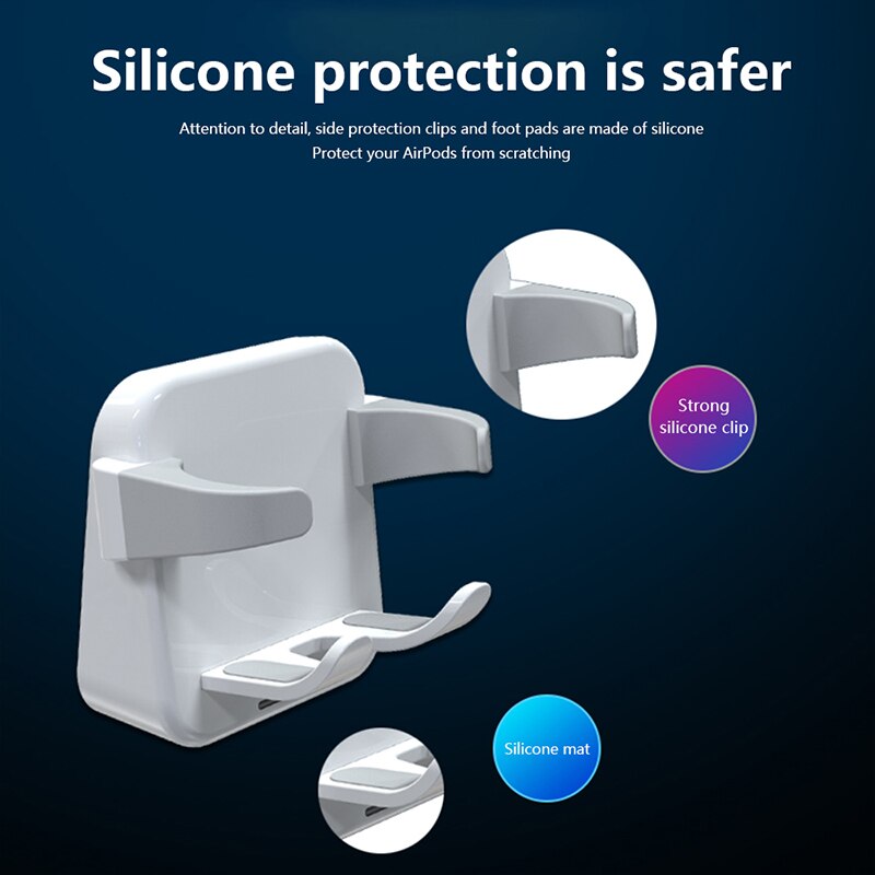 QI Wireless Charger Car Air Vent Charging Stand for Apple Airpods Air Pods 1 2 Airdots Earphone Quicharge Induction Dock Bracket