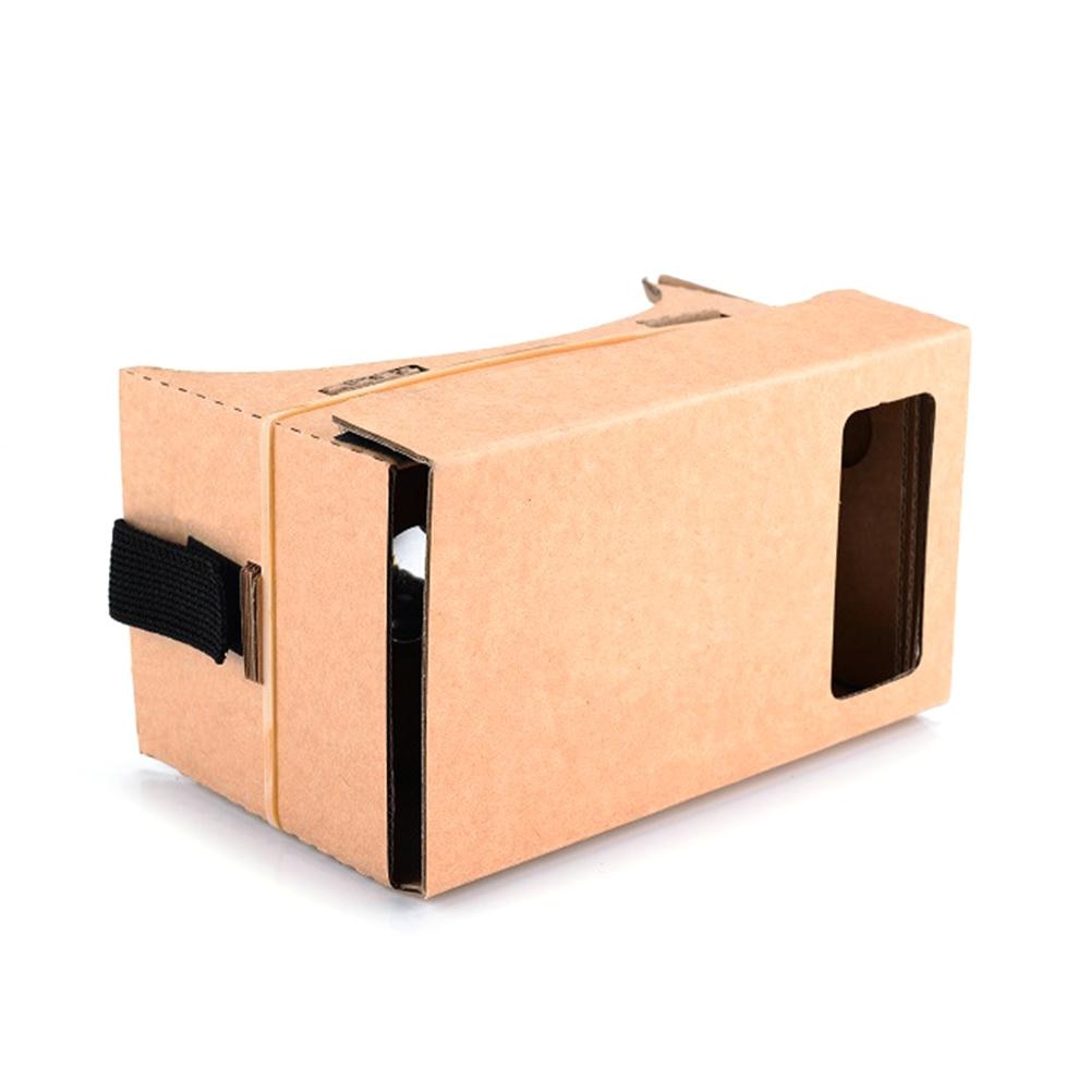 Virtual reality DIY Cardboard 3D VR Glasses Paper Virtual Reality Goggles 3D Glasses Smartphone Helmet Headset Lens VR Box #42