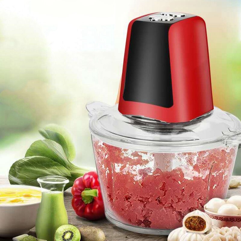 2L Electric Chopper Powerful Meat Grinder Multifunctional Household Food Processor Meat Kitchen Blender Us Plug