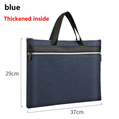 4 Color Commercial Business Document Bag A4 Tote file folder Filing Bag Meeting Bag Side Zipper Pocket office bags for documents: 13