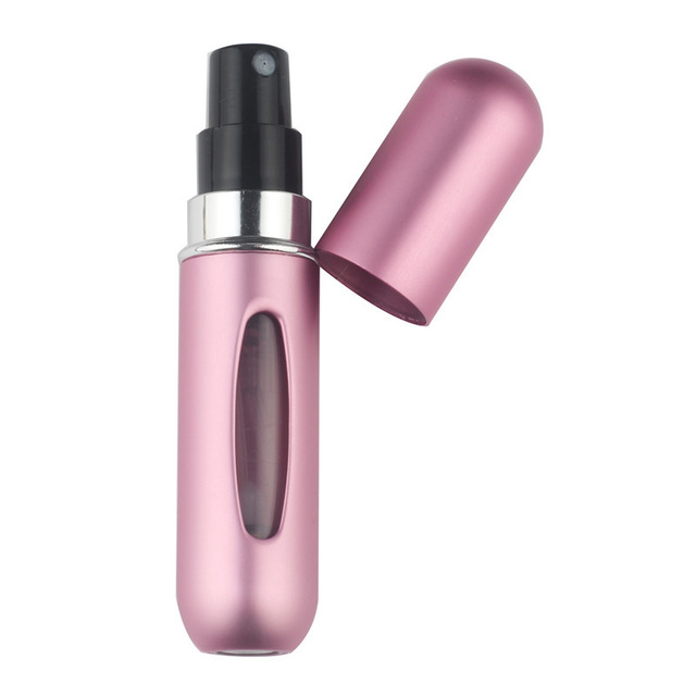 5ml Portable Mini Aluminum Refillable Perfume Bottle With Spray Empty Cosmetic Containers With Atomizer For Traveler: 3