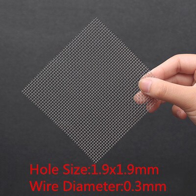 1 Stck, Fenster Gittergewebe Vorderseite Fix Gittergewebe Universal- Reparatur Leisten Stoßstange Edelstahl Kühlergrill Filter Netz, 100cm Breite * 100cm Länge: 1.9x1.9mm Loch