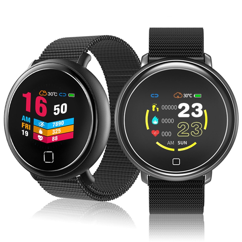 Lige stalen smartwatch heren waterdicht sporthorloge voor iphone hartslag bloeddruk oproepinformatie smartwatch fitnesstracker
