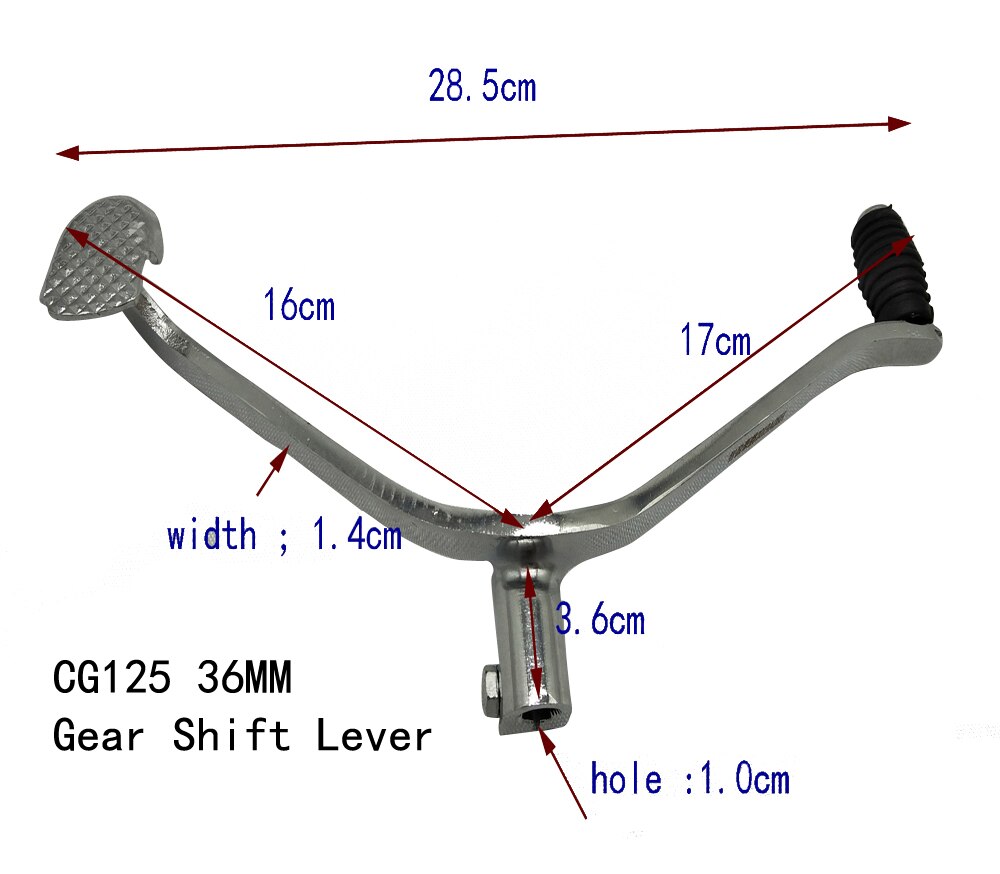 Z005 CG125 Motorcycle Gear Change Pedal Gear Shift Lever CG 125 Shifter Changer Suzuki 125CC Front and Rear Shift Lever