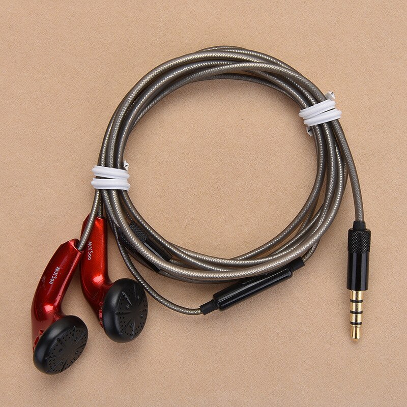 3.5Mm Jack Koptelefoon Met Mic MX500 Diy Bass Oortelefoon Voor Huawei Mobiele Telefoons