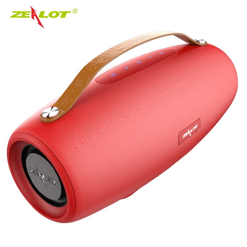 S27 sem fio ao ar livre portátil alto-falante bluetooth subwoofer portátil quadrado: Vermelho