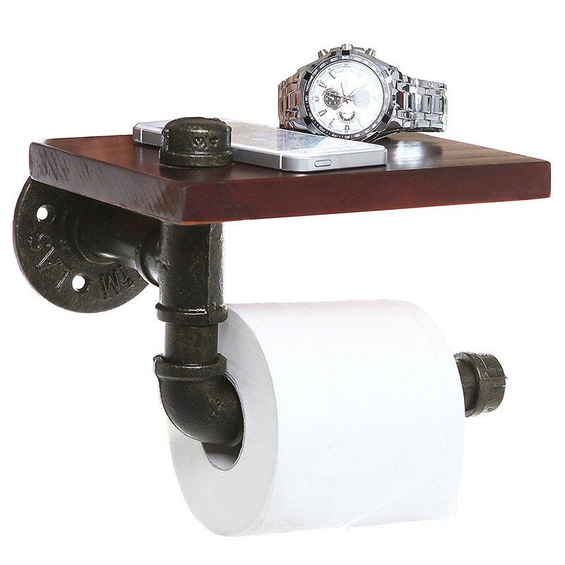 Toilettenpapierhalter Regal In Kuh-Design – Lustig, Aus Eisen, 36x26x10 Cm, Für Bad & Küche