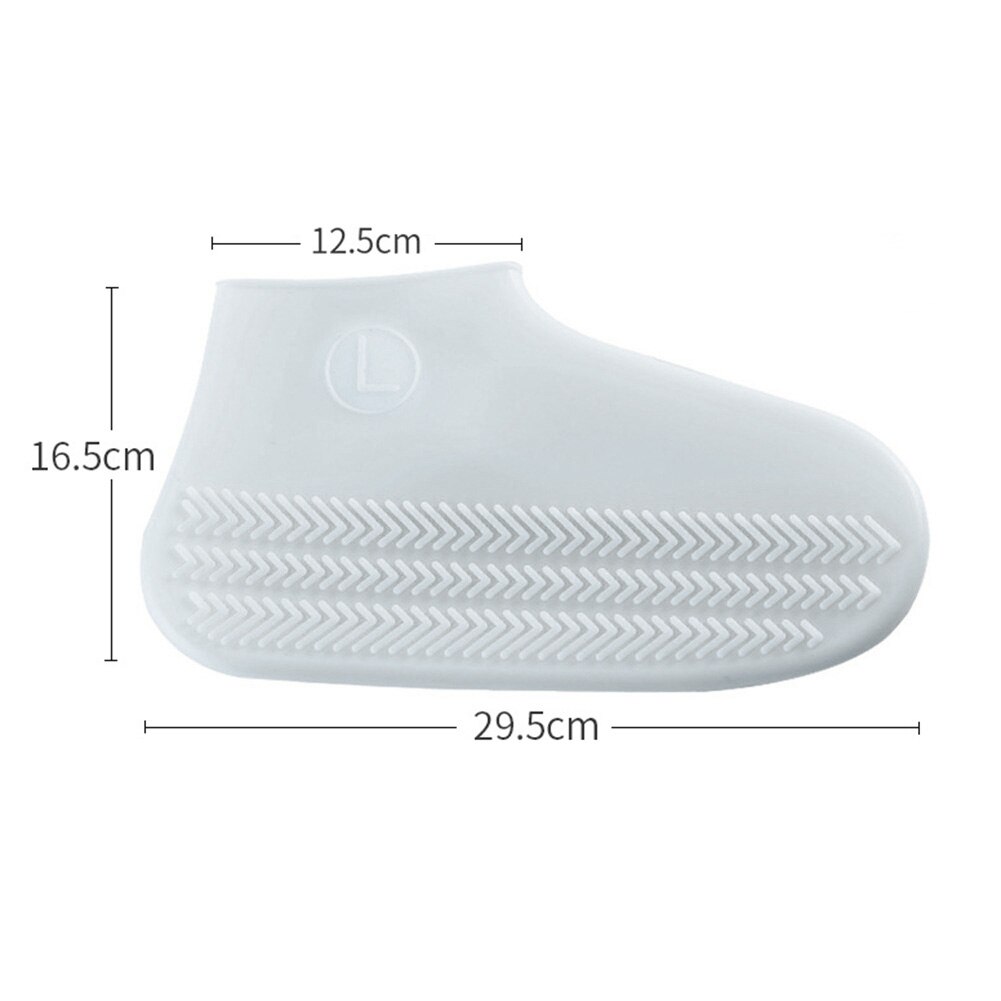 Silicone Overshoes Reusable Waterproof Shoes Covers Rain Boots Wear-Resistant Non-slip