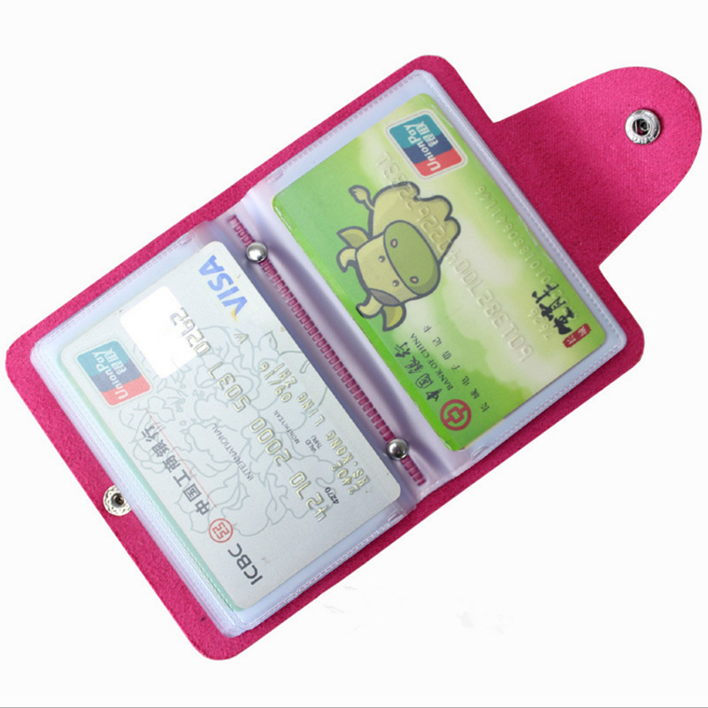 Toimisto 24 taskua pu kaupallinen käyntikortti kirja kawaii yrityksen nimi kortti luotto pankkikortin haltija satunnainen väri 1pc