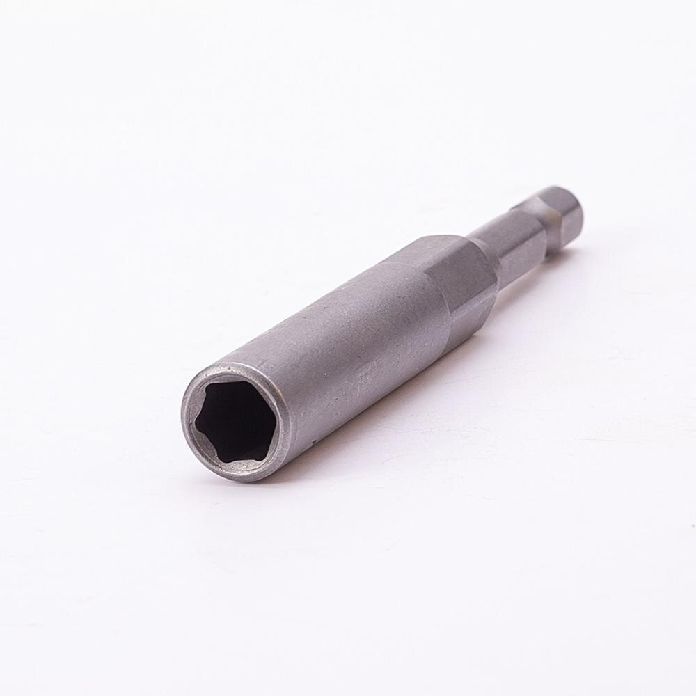 1/4 " drev 7 ~ 19mm sekskantede fatninger 100mm totallængde metalstødmøtrik sætter driver socket bit håndværktøjssæt 1 ~ 3 stk.: 14mm x1 stk
