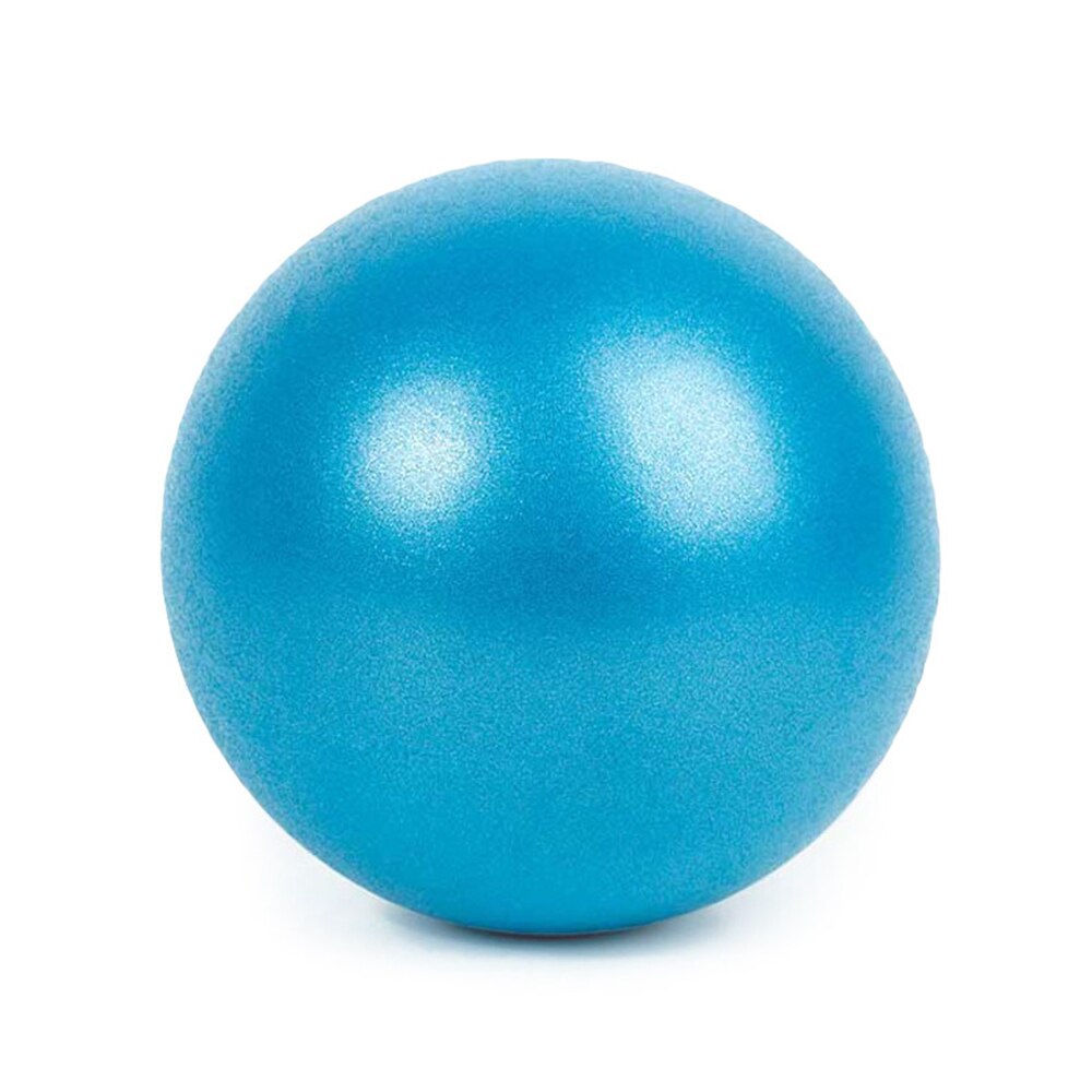 Mini yoga pilates ball eksplosjonssikker pvc fitball for stabilitet trening trening treningsstudio anti sprekk og skli motstandsdyktig sugerør 25cm: Himmelblå