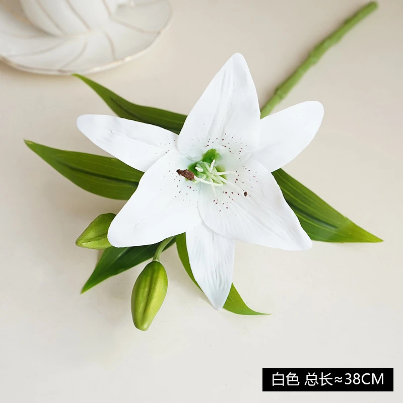 Artificial green plants flowers Bonsai White yellow light pink lily false blossom Sagittarius, Robinia pseudoacacia: Beige