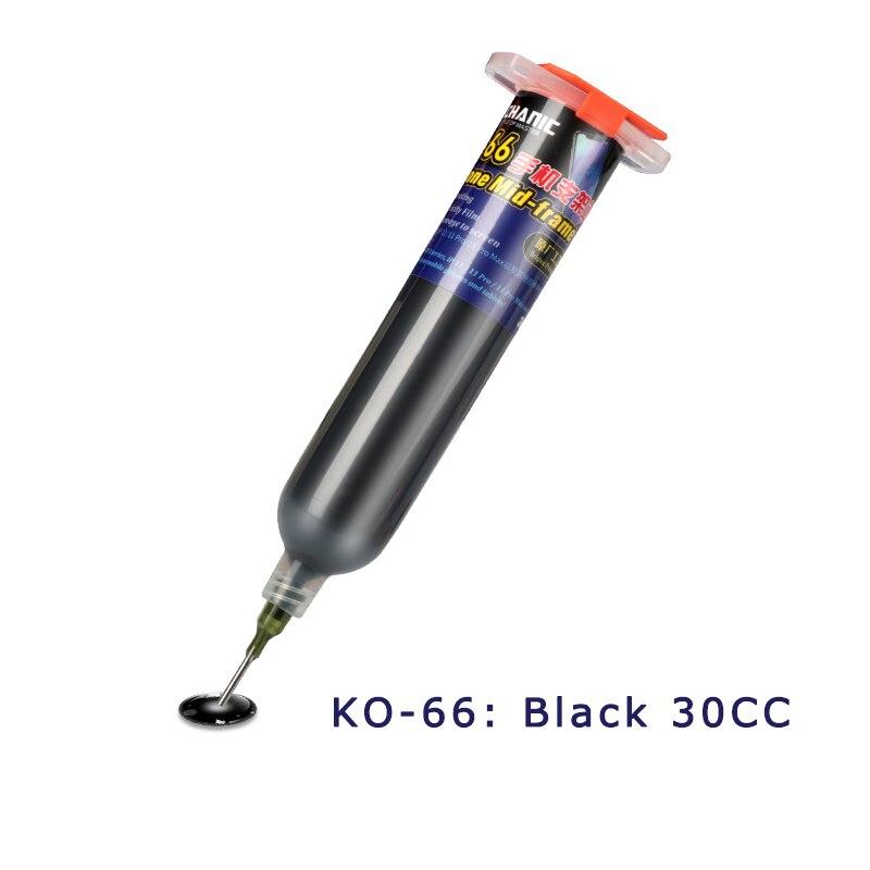 MECHANIC KO-66/88/99 Mobile Phone Bracket Frame Adhesive Bracket Frame Repair Glue Frame Seal Waterproof Strong Glue Repair Tool: KO-66 black
