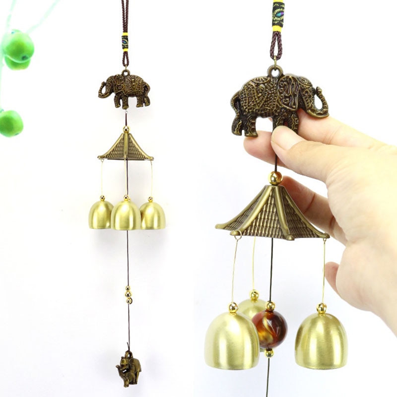 Stongwell traditionell kinesisk legering brons vindspel handgjorda hantverk hem dörr hänge väggdekoration fengshui ornament