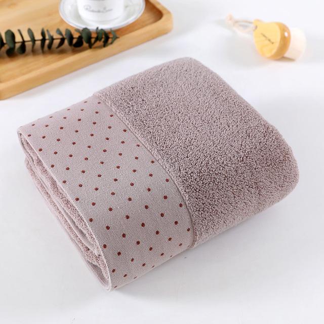 Stort bomuld badehåndklæde tykke håndklæder hjem badeværelse hotel til voksne børn badhanddoek toalha de banho serviette de bain: Khaki / 3 stk (2 stk  s 1 stk l)