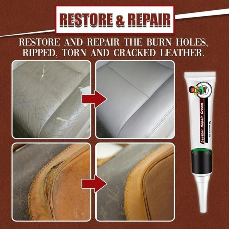 20g Filling Repair Cream Leather Clothing Leather Shoes Scratch Crack Cream Leather Bag Wear Repair Cream Leather Repair Gel