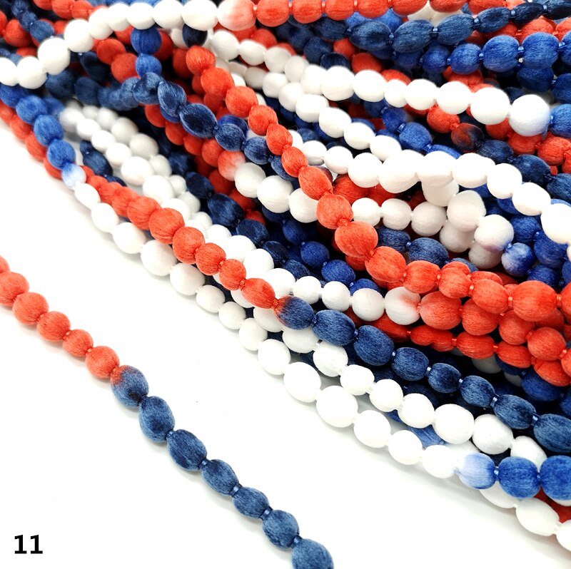 2 yards spetskant band pompom band sömnad spetstyg handgjorda pysseltillbehör: 11