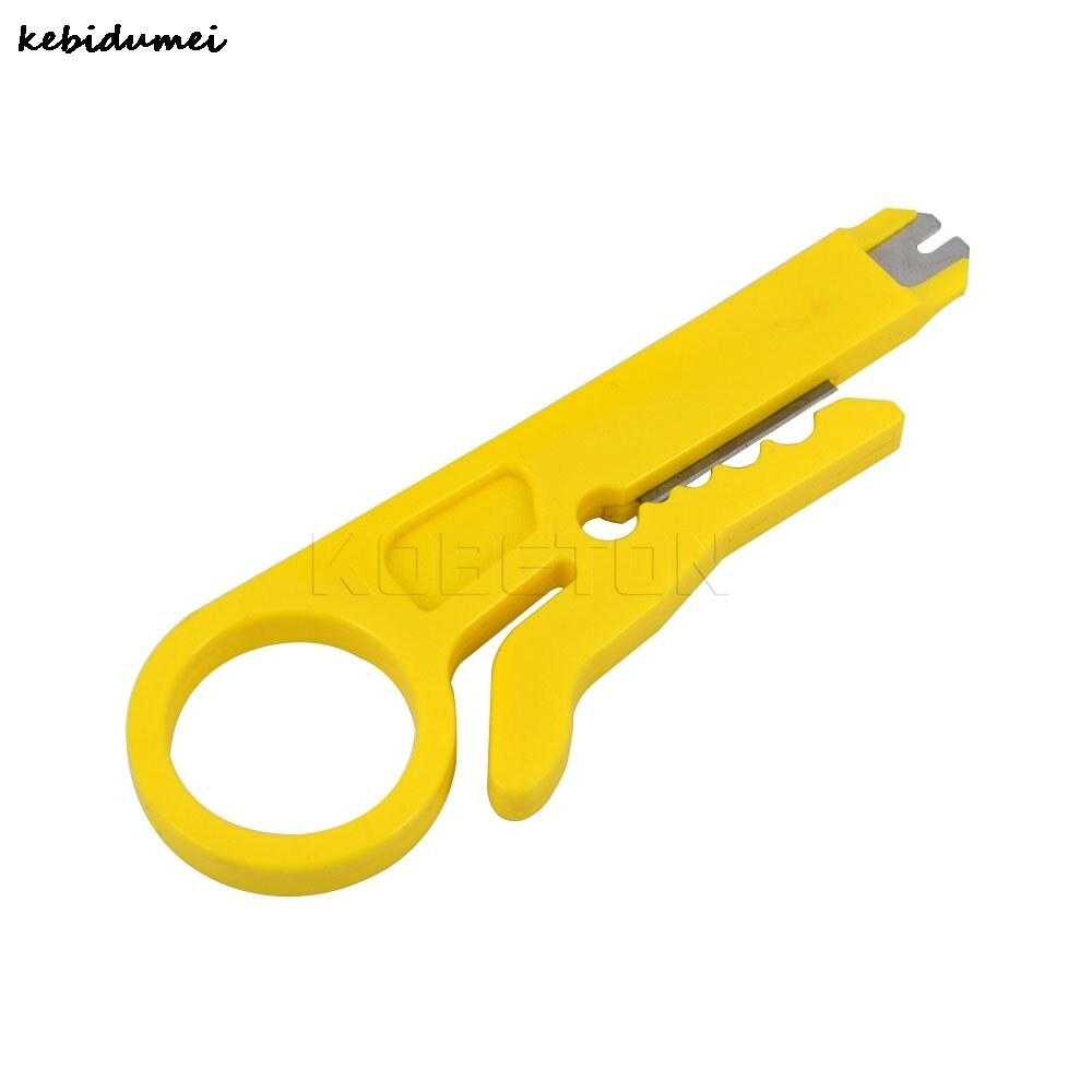 kebidumei Rotary Punch Down Network UTP Cable Cutter Stripper Punch Down Wire Tools RJ45 Cat5 RJ12 RJ11