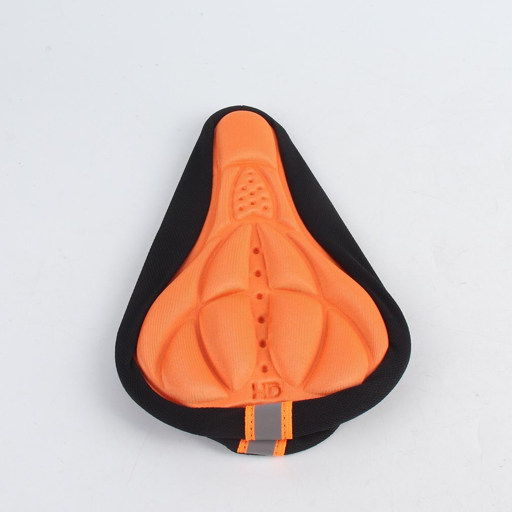 Mtb Mountainbike Fietsen Verdikte Extra Comfort Ultra Zachte Siliconen 3D Gel Bike Pad Kussenhoes Fietszadel Seat 4 kleuren: orange