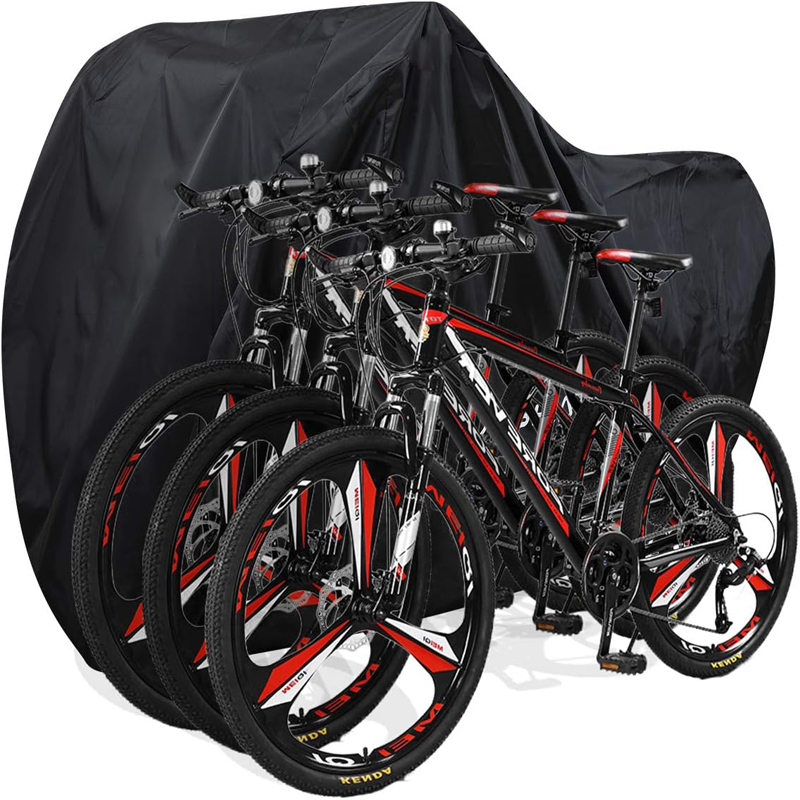Fietshoes voor 3-fietsen Waterdicht Buitenfietsopslag Anti-UV Koud weer Regen Sneeuw Windbestendig Tarp Tent Schuur Stof Vuil