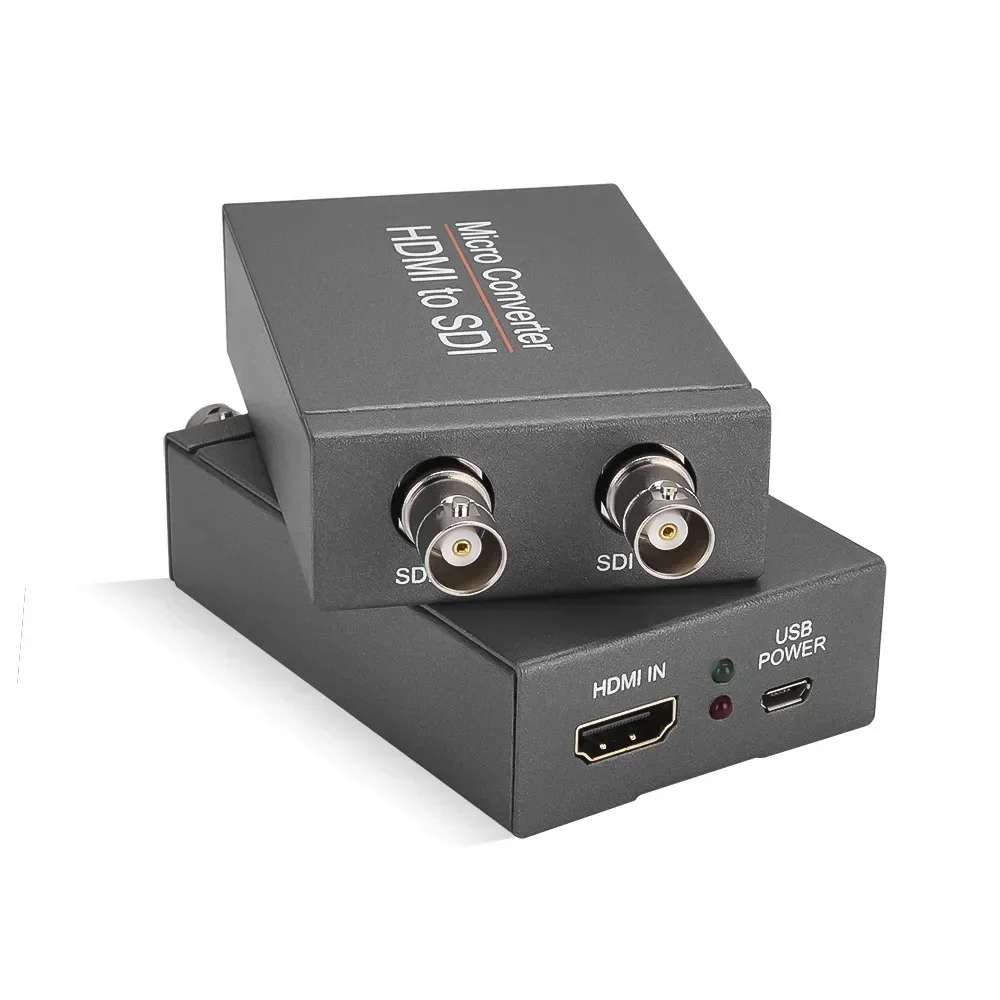 Adaptateur d'affichage de convertisseur vidéo HD 3G SDI vers HDMI/HDMI vers SDI avec détection automatique du Format Audio en boucle pour moniteur de caméra vers TV