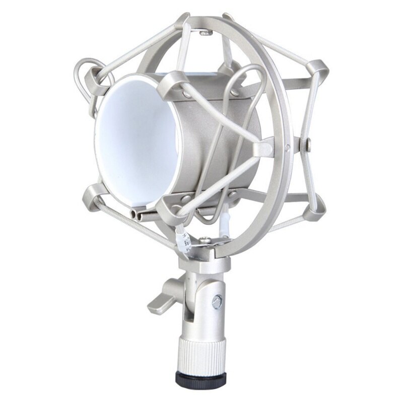 miniphone Shock Mount 50MM For 48MM-54MM Diameter Condenser Mic Silver