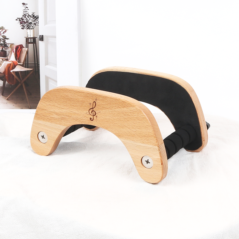 Gitaarstandaard Creatieve Beukenhouten Gitaarhouder Met Beschermende Sponspads Draagbaar Hout Gemaakt Gitaarstandaard: Default Title