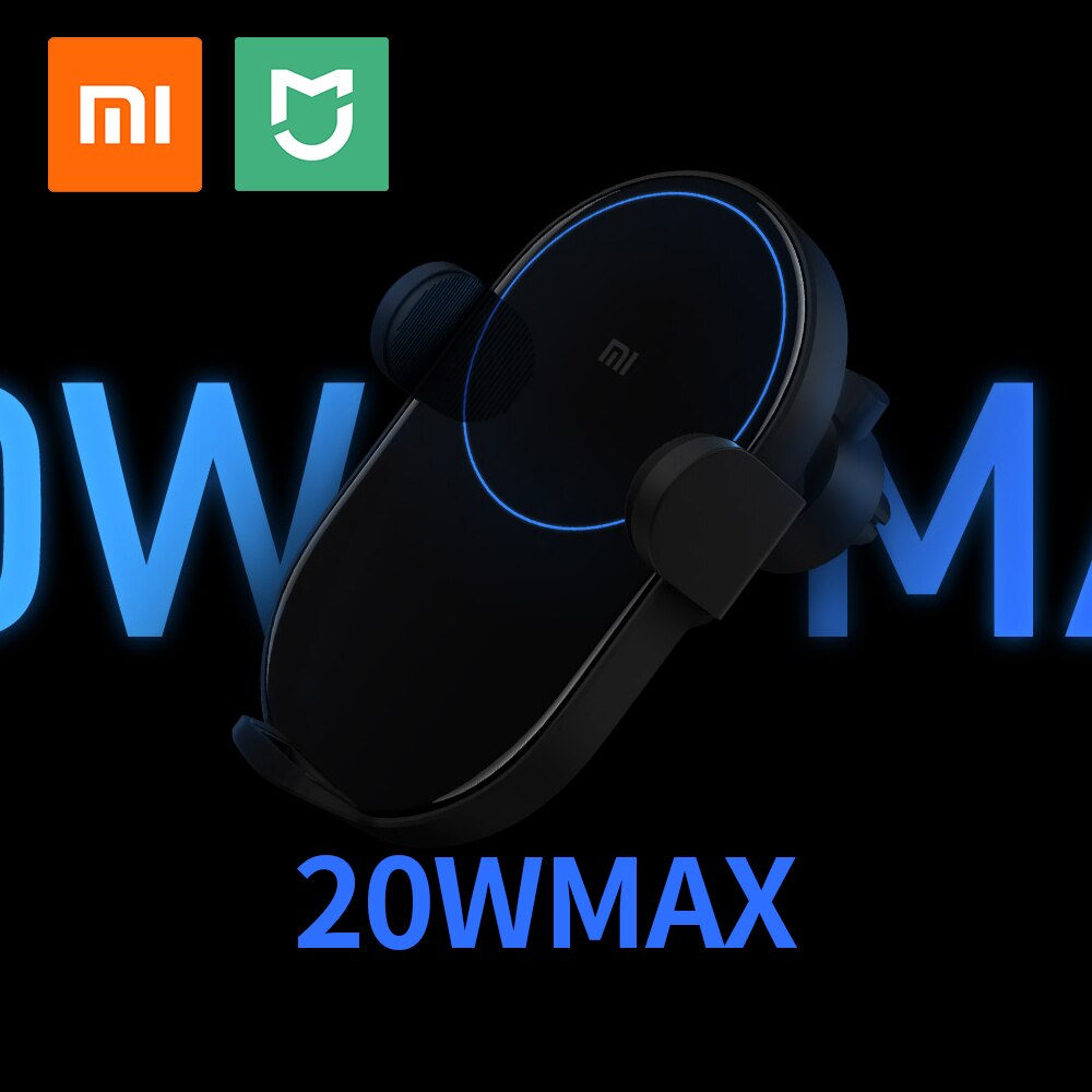 Xiaomi Mi 20W Max Qi Wireless Car Charger WCJ02ZM Auto Knop Met Intelligente Infrarood Sensor Snelle Opladen Auto Telefoon houden