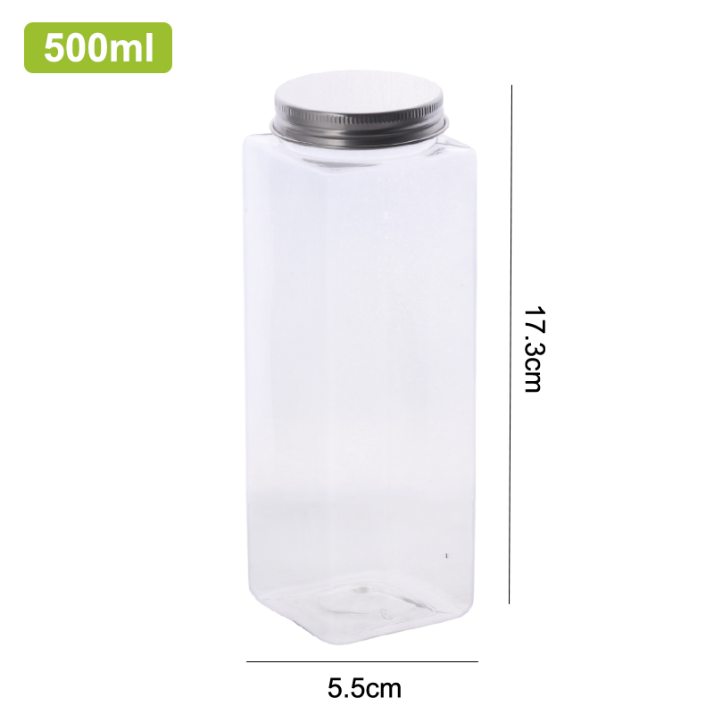 1pcs Plastic Milk Tea Drink Bottle Take Out Coffee Milk Tea Bar Supplies Mason Jars Drink Storage Containers For Food Party: PURPLE