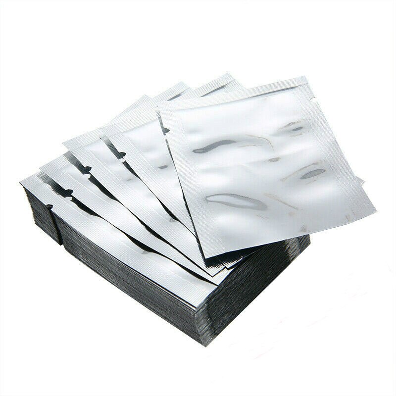 5-100PCS Heat Seal Aluminium Foil Bags Vacuum Sealer Pouches Food Grade Storage Bag Kitchen Supplies
