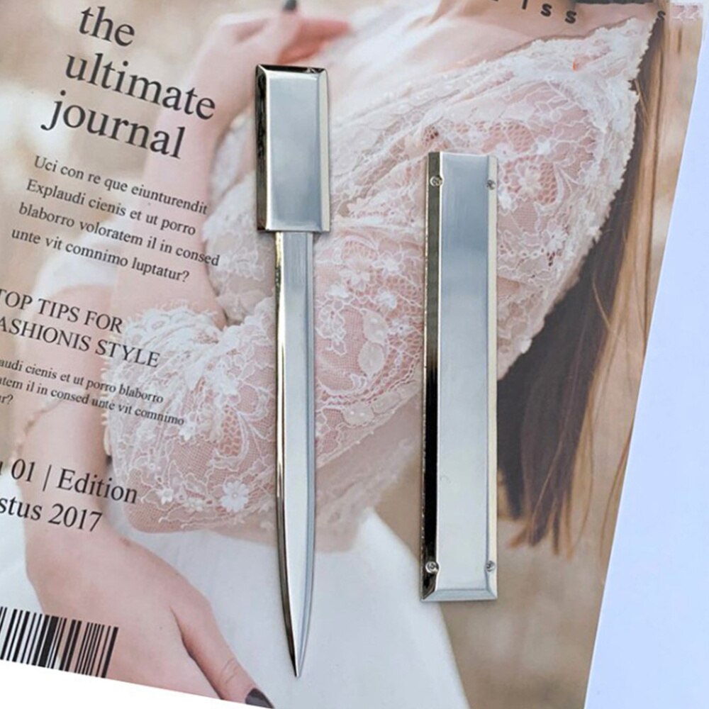 1 Set Metal Letter Opener Mini Sharp Letter Envelope Opener Safety Papers Cutter