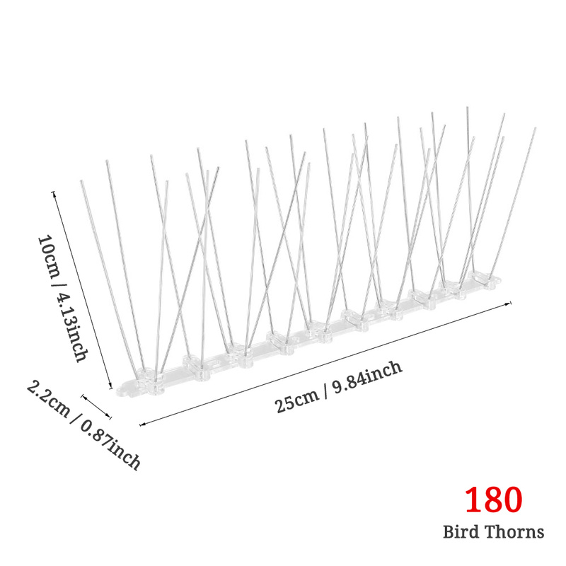 2-12 Stuks Balkon Anti-Vogel Duif Spikes En Vogel Repeller Afschrikmiddel Anti Vogel Repellent Rvs anti Vogel Doorn Nail Kit