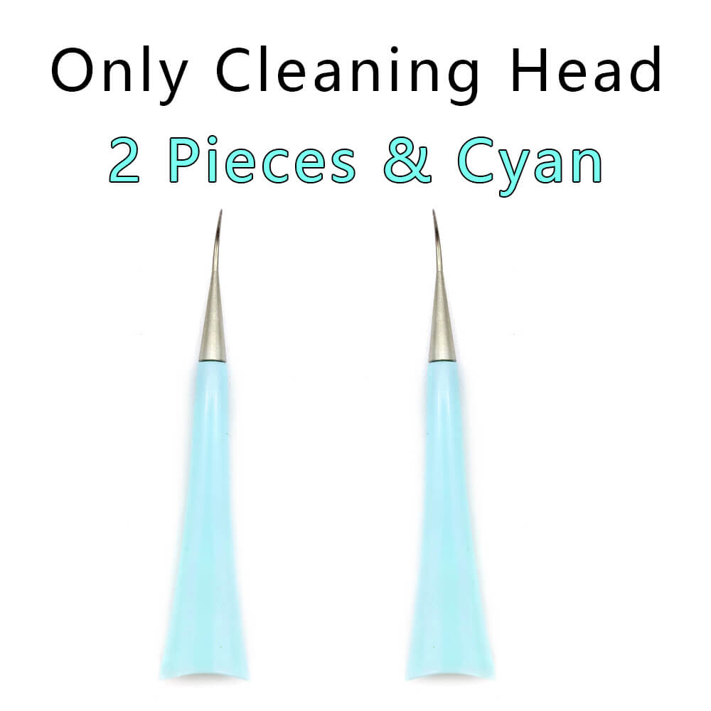 Ultrasonic Electric Dental Scaler Machine Tooth Calculus Tool Sonic Remover Stains Tartar Plaque Whitening Portable Oral Cleaner: Only 2 Heads Blue