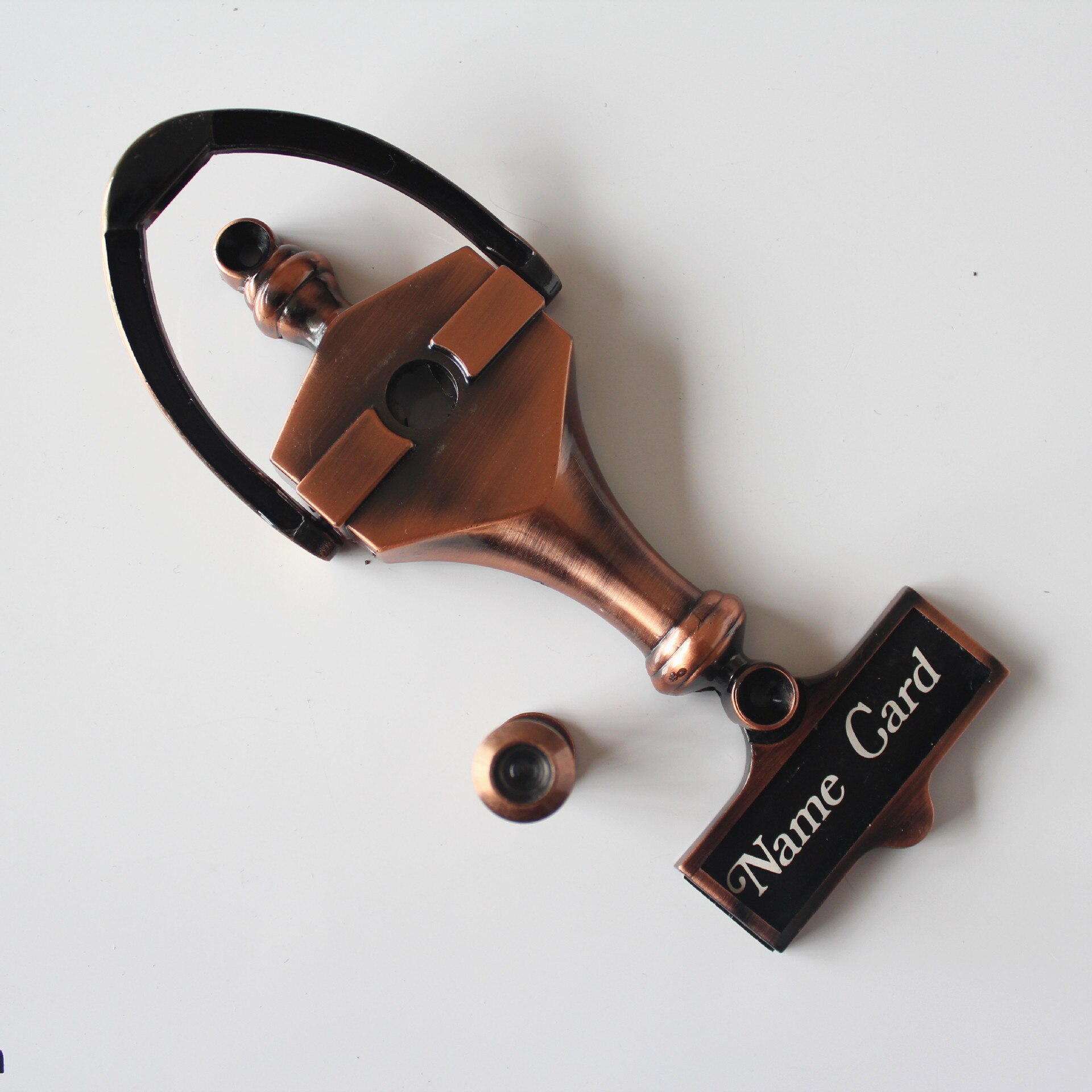 Aldán de espejo de seguridad, tirador de puerta, herrajes para decoración de muebles, golpe: Big Red Bronze