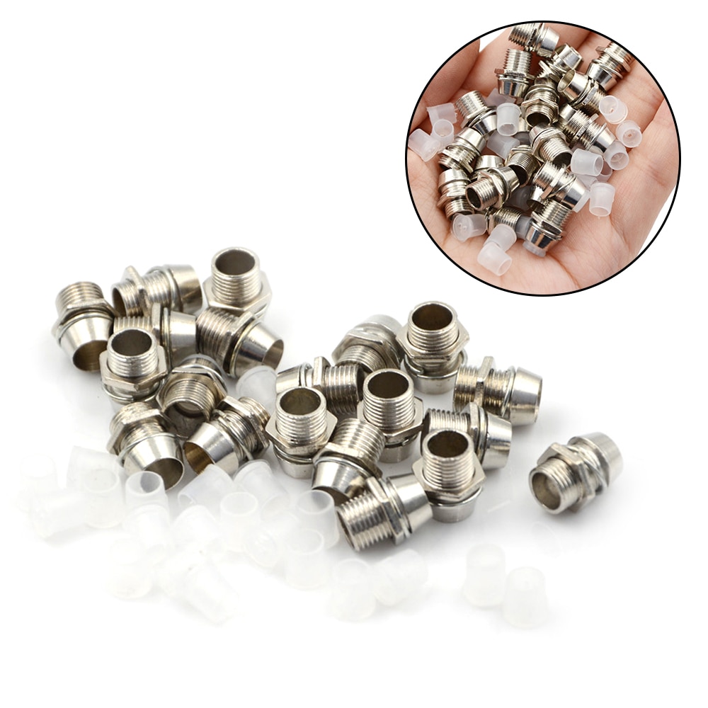 20pcs/pack Copper 5mm Light Emitting Diode LED Holder Mount Panel Display Thread Mount Holder Size 8mm