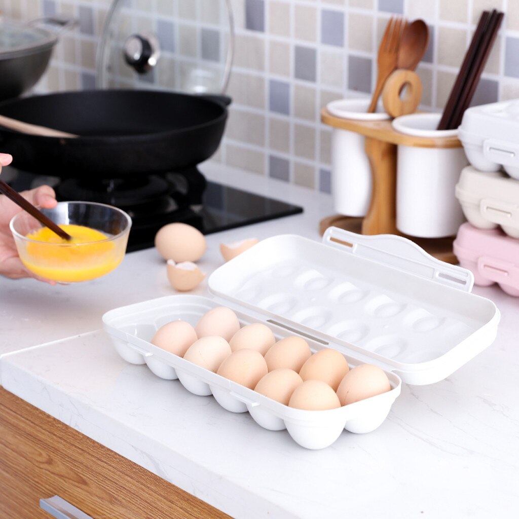 Egg Tray Holder Egg Storage Box Refrigerator Crisper Storage Container Home Storage Organization Box Kitchen Gadgets