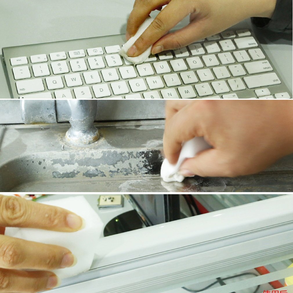 20 Pcs Magic Sponge Eraser Clean Cleaning Multi-functional Foam Cleaner White Kitchen Bathroom House Universal Cleaning Tools